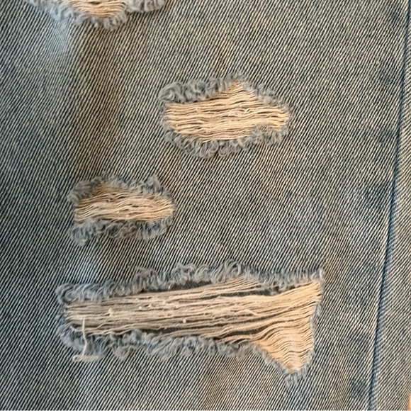 New with Tags BlankNYC Madison Ripped High Waist Crop Jeans in Hit The Road 27 - Picture 4 of 6